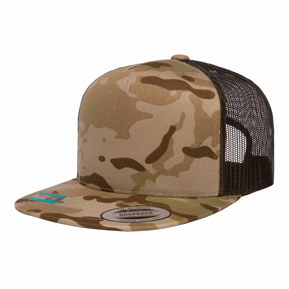 YP MULTICAM 5 Panel Trucker-Leatherette Patch